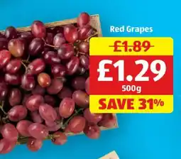 Aldi Red Grapes offer