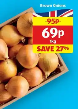 Aldi Brown Onions offer