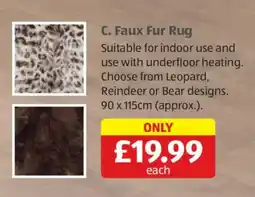 Aldi C. Faux Fur Rug offer