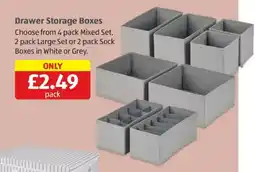 Aldi Drawer Storage Boxes offer