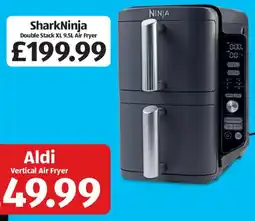 Aldi Sharkninja double stack xl 9.5l air fryer offer