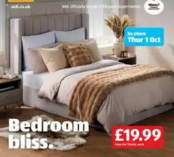 Aldi Faux Fur Throw offer