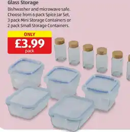 Aldi Glass Storage offer