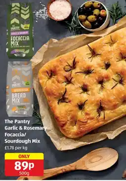 Aldi The Pantry Garlic & Rosemary Focaccia/ Sourdough Mix offer