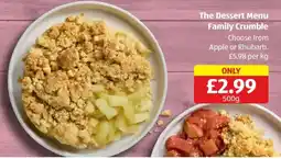 Aldi Family Crumble offer