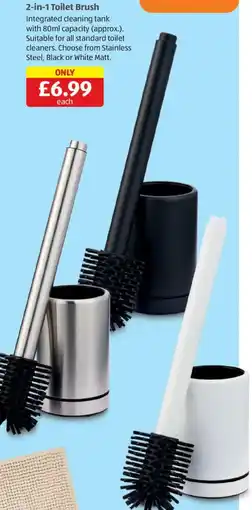 Aldi 2-in-1 Toilet Brush offer