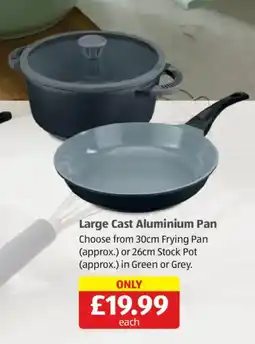 Aldi Large Cast Aluminium Pan offer