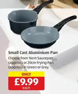Aldi Small Cast Aluminium Pan offer