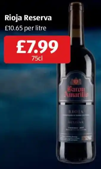Barr Amarillo rioja reserva
