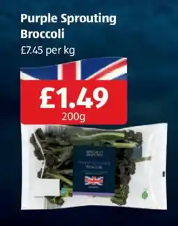 Aldi Purple Sprouting Broccoli offer