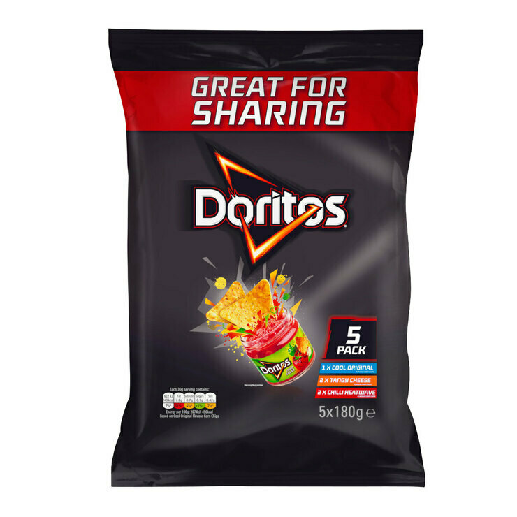 Doritos Variety Pack, 5 x 180g offer at Costco