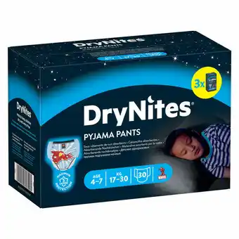 Costco Huggies DryNites Pyjama Pants for Boys Years 4-7, 30 Pack offer