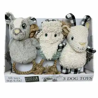 Costco Bone & Barkers Alpine Dog Toys, 3 Pack offer