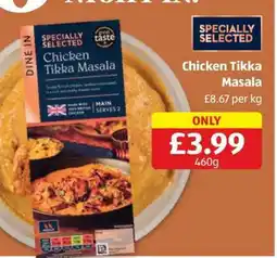 Aldi Chicken Tikka Masala offer