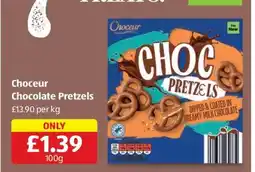 Aldi Choceur Chocolate Pretzels offer