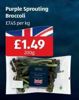 Aldi Purple Sprouting Broccoli offer