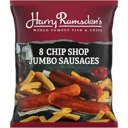 Iceland Harry Ramsden’s 8 Chip Shop Jumbo Sausages 800g offer