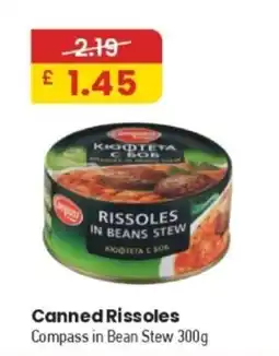 MyMINIMIX Canned Rissoles Compass in Bean Stew offer