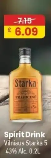 MyMINIMIX Starka spirit drink offer