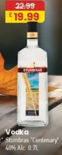 MyMINIMIX Stumbras Centenary Vodka offer