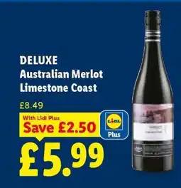 Lidl DELUXE Australian Merlot Limestone Coast offer