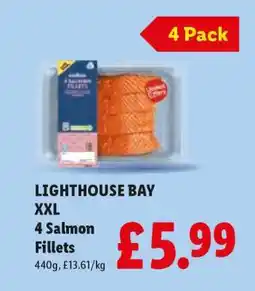 Lidl Lighthouse Bay XXL 4 Salmon Fillets offer