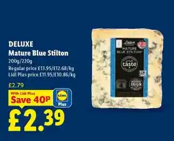 Lidl DELUXE Mature Blue Stilton offer