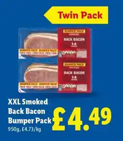 Lidl XXL Smoked Back Bacon Bumper Pack offer