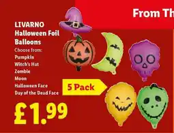 Lidl LIVARNO Halloween Foil Balloons offer