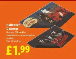 Lidl Halloween Doormat offer