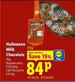 Lidl Halloween Milk Chocolate offer