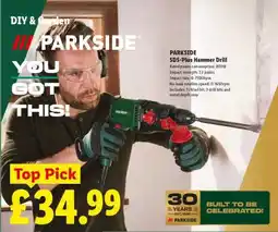 Lidl Parkside SDS-Plus Hammer Drill offer
