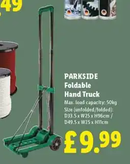 Lidl PARKSIDE Foldable Hand Truck offer