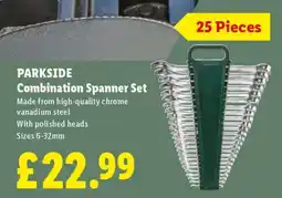 Lidl PARKSIDE Combination Spanner Set offer