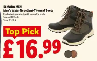 ESMARA MEN Men's Water Repellent-Thermal Boots