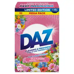 Iceland Daz Powder Detergent Limited Edition Wild Flowers 120sc 6kg offer
