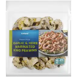 Iceland Iceland Garlic & Herb Marinated King Prawns 290g offer