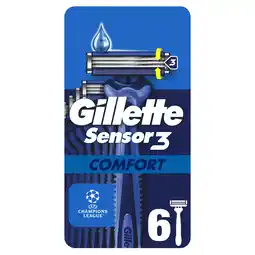 Iceland Gillette Sensor3 Comfort, Disposable Razors offer