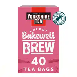 Iceland Yorkshire Tea Cherry Bakewell Brew 40 Tea Bags 112g offer