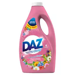 Iceland Daz Liquid Detergent Limited Edition Wild Flowers 75sc 2.475l offer