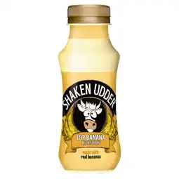 Iceland Shaken Udder Top Banana Milkshake 250ml offer