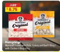 MyMINIMIX Morozoff dumplings offer
