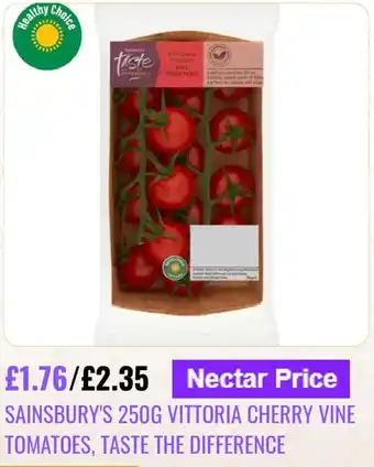 Sainsbury's vittoria cherry vine tomatoes, taste the difference