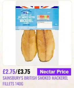 Sainsbury's Sainsbury's british smoked mackerel fillets offer