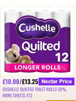 Sainsbury's Cushelle Quilted Toilet Rolls offer