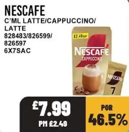 Bestway Nescafe c'ml latte/cappuccino/latte offer