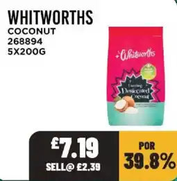 Bestway Whitworths desiccated coconut offer