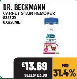 Bestway Dr. Beckmann carpet stain remover offer