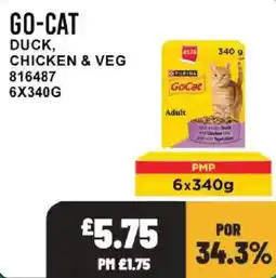 Bestway Go-cat duck chicken & veg offer