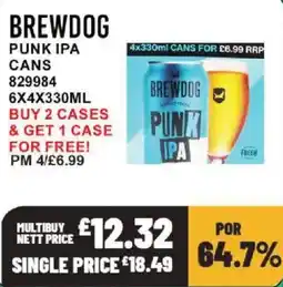 Bestway Brewdog punk ipa cans offer